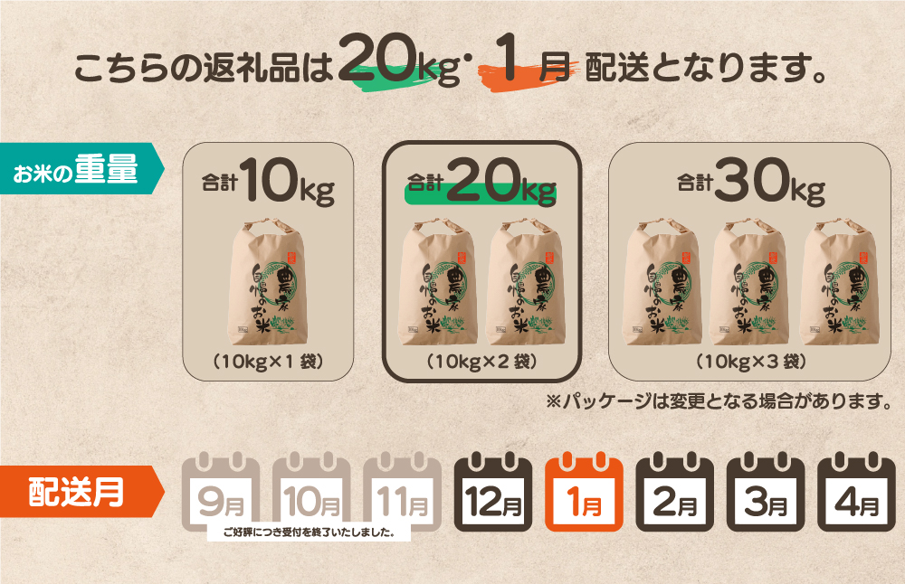 令和７年産 鏡野町産 きぬむすめ 精米20kg（10kg×2袋）［2026年1月発送］