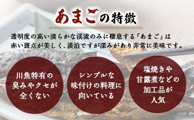 ひらめまるごとセット（あまごの塩焼き・甘露煮　計10尾）