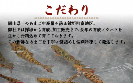 冷凍あまご10尾セット（串付き）
