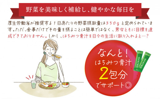 山田養蜂場はちみつ青汁1箱30包入り×1箱（33305）